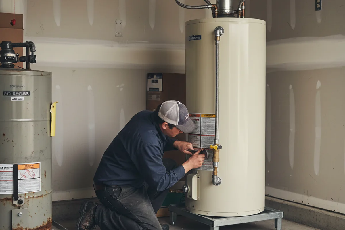 Water heater and shutoff valve replacement in Satsuma